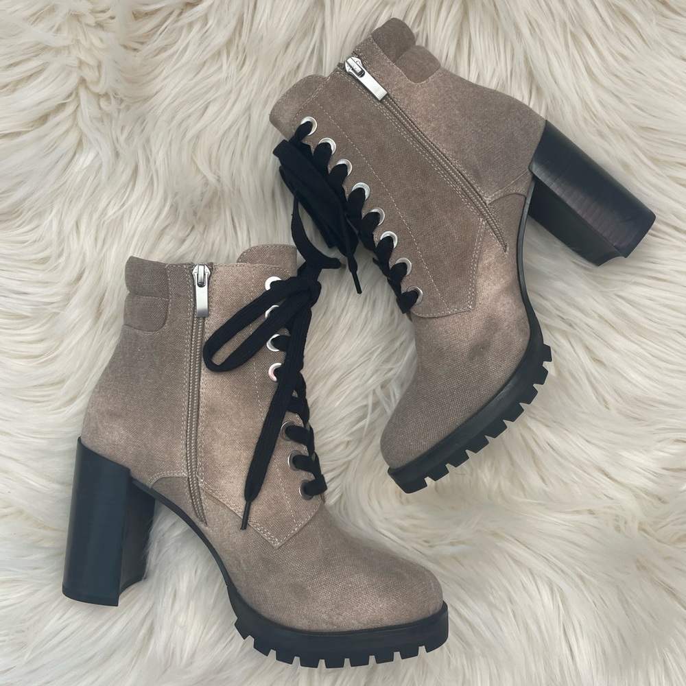 COPY - PAIGE Nicole Booties in Taupe Size 8